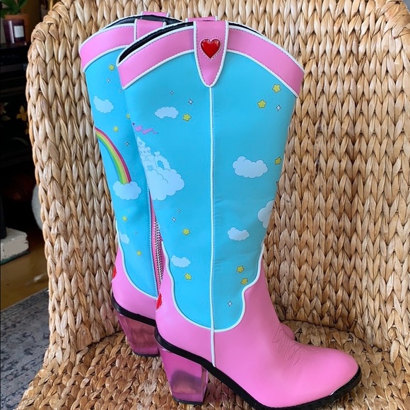 New Care Bears x Dolls Kill Cowboy Boots - Picture 6 of 10